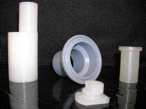 Prototype parts, machined in plastic by True Position Machine, a NH machine shop